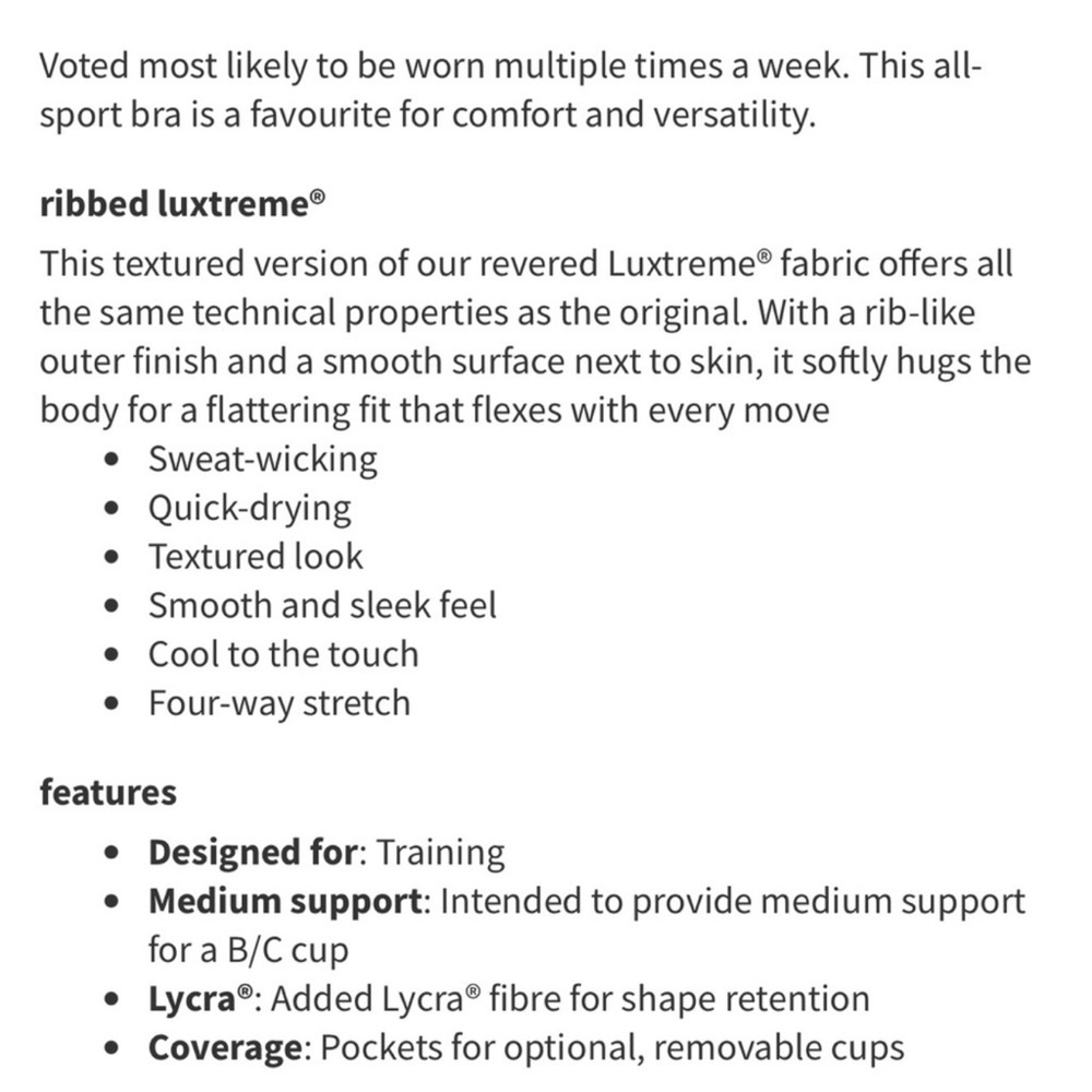 LULULEMON Energy Longline Ribbed - Picture 9 of 9